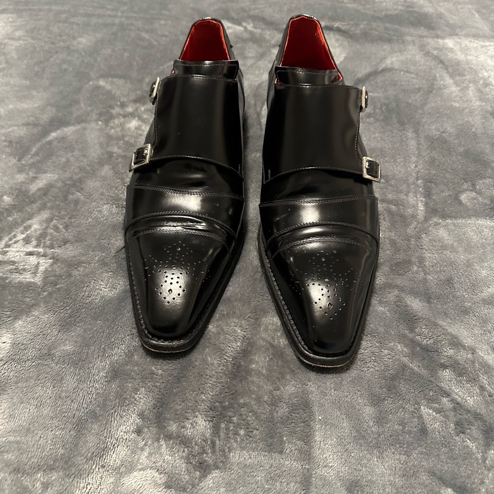 Black Shoes Jeffery-West, Hand made in Italy. Good Condition
